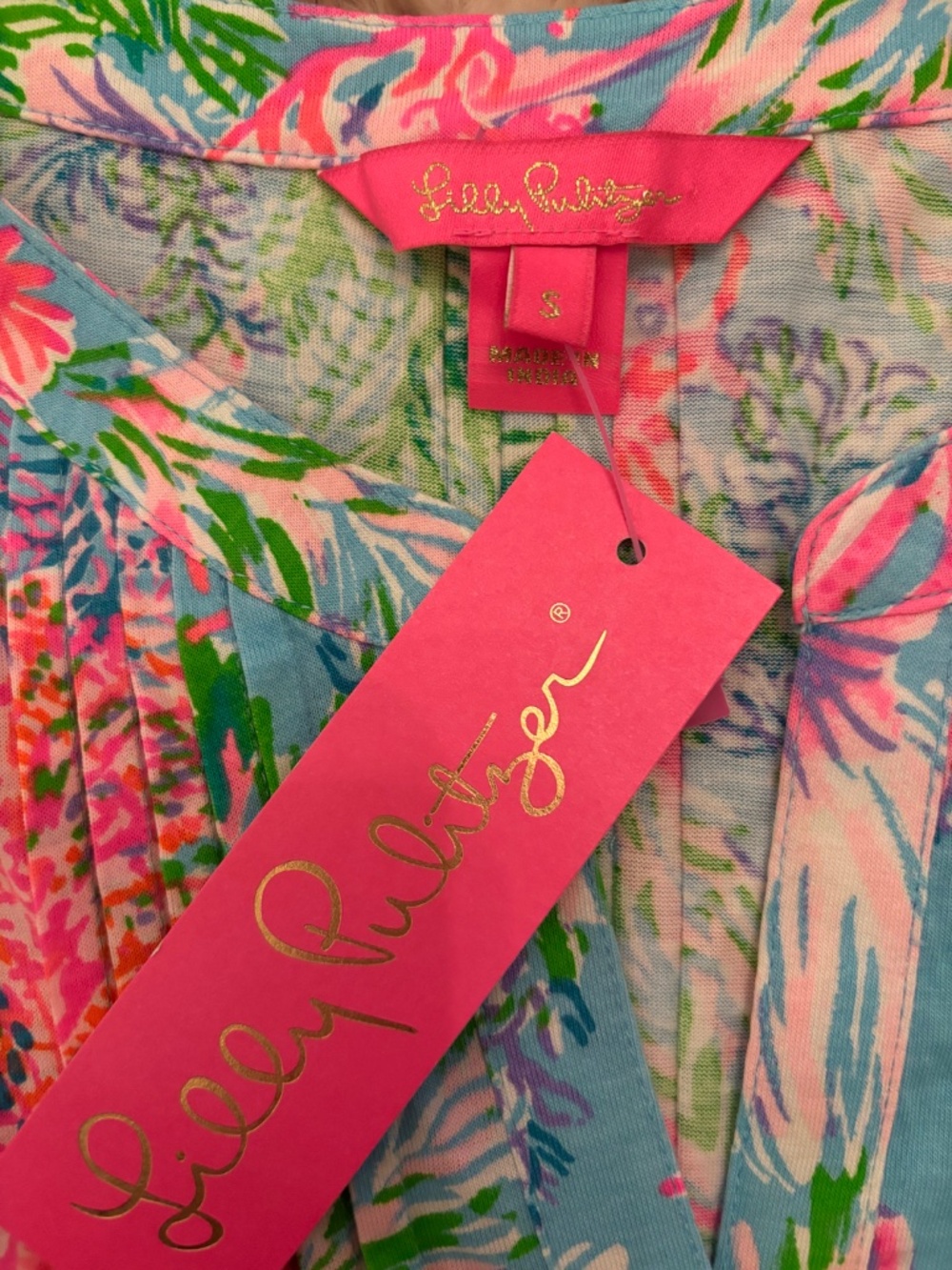 NWT Lilly Pulitzer Golda Top in Celestial Blue - Cay to My Heart - Picture 6 of 8